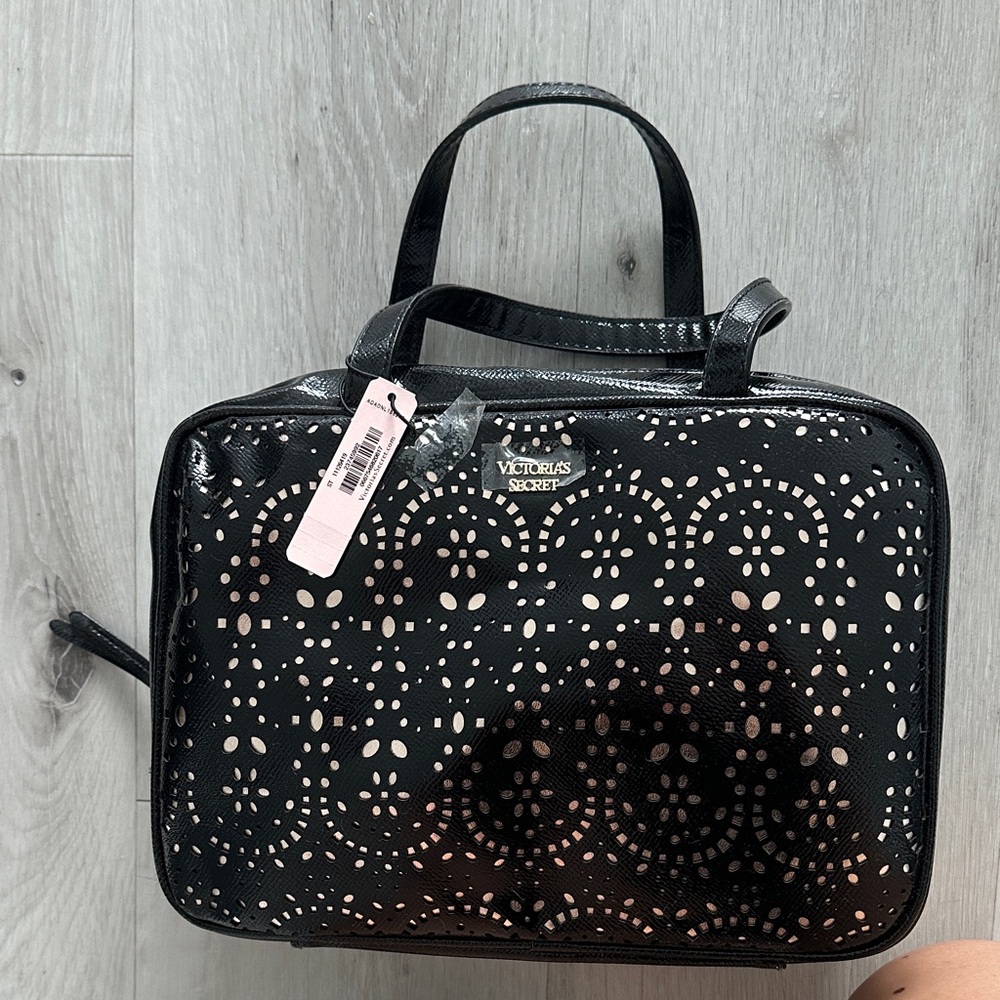 Victoria's Secret Black Cosmetic Bag